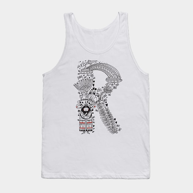 Letter R  (Buu&Luu Alphabet) Tank Top by yuliia_bahniuk